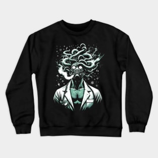 Male Gorgon Steam Punk Doctor Scientist Alchemist Experiment Crewneck Sweatshirt